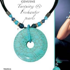 Turquoise & beads necklace